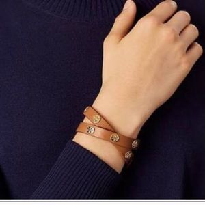 Tory burch logo wrap bracelet